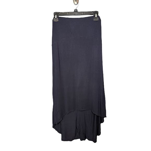 Ecru High Low Skirt Women's Size S/M Comfort Minimalist Cozy Modest Midi Blue - Picture 1 of 8
